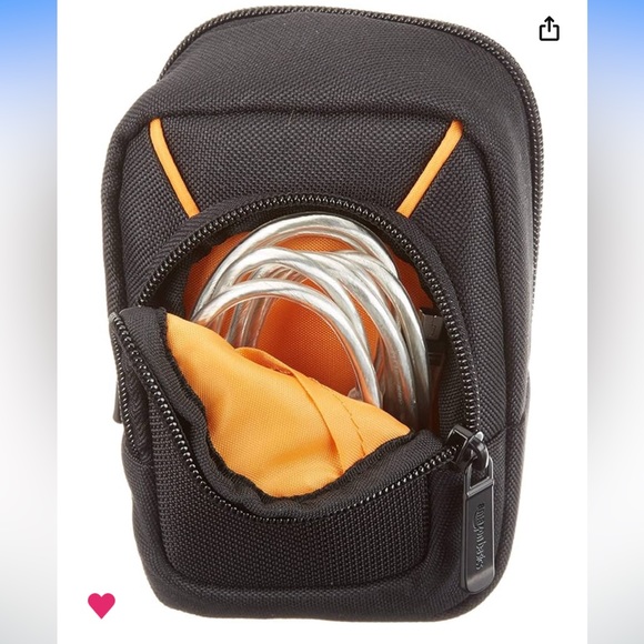 Large Point and Shoot Camera Bag Canon Sony Case Memory Cards Carrying Nylon dad - Picture 6 of 13